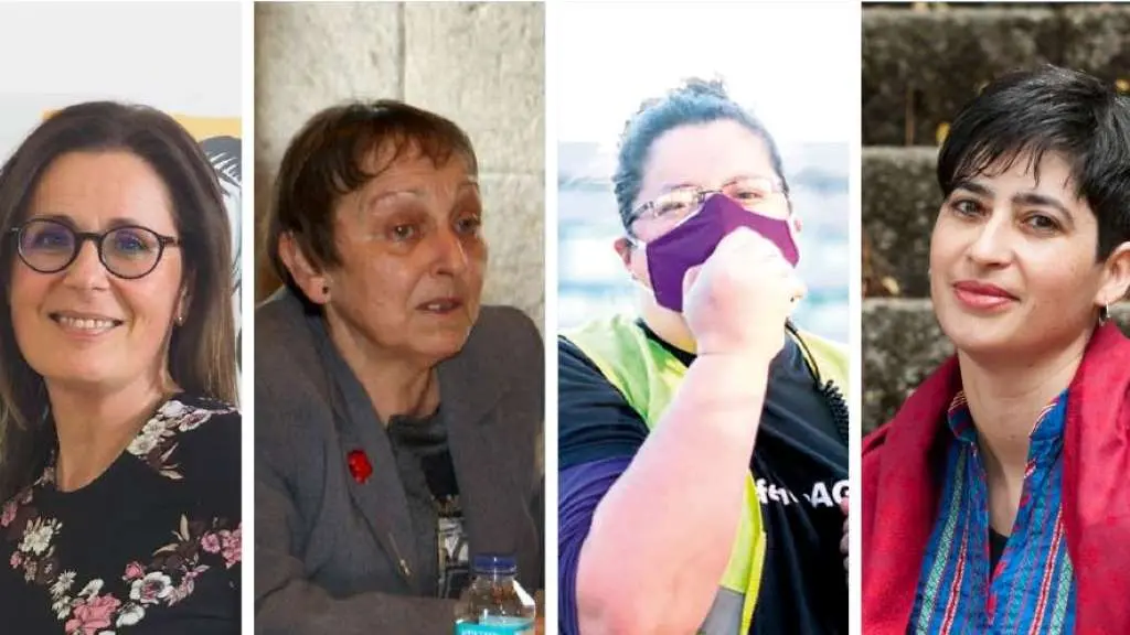 Carme Ad&aacute;n, Mar&iacute;a Xos&eacute; Agra, Ximena Gonz&aacute;lez e Mar&iacute;a Reim&oacute;ndez (Fotos: N&oacute;s Diario).