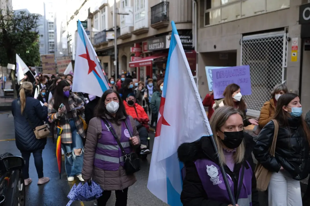 Concentraci&oacute;n da CIG polo 8-M en Pontevedra. (Foto: N&oacute;s Diario)