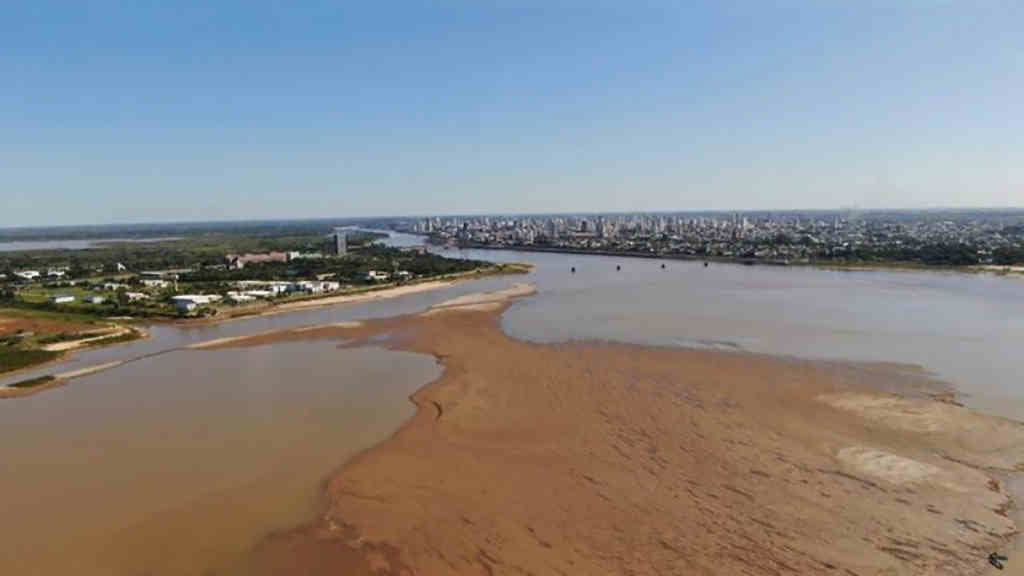 O río Paraná reportou en 2021 o terceiro caudal anual máis baixo desde 1901. (Foto: Goberno da Arxentina)