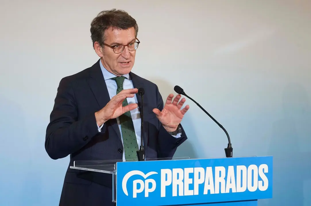Acto de Alberto N&uacute;&ntilde;ez Feixoo en Santander. (Foto: Europa Press)