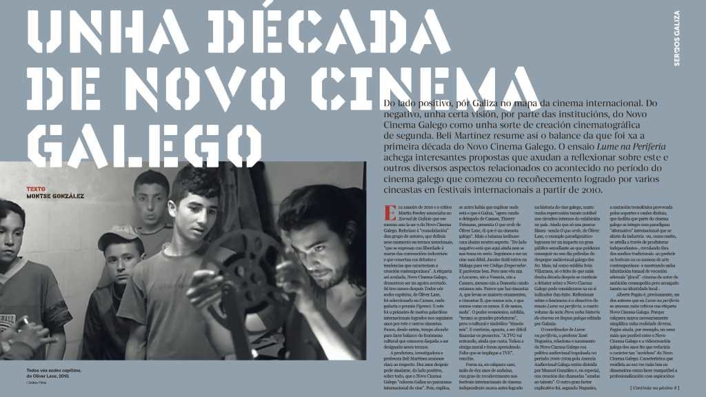 Montse González abre o 'Sermos' deste sábado coa súa reportaxe sobre o novo cinema galego.