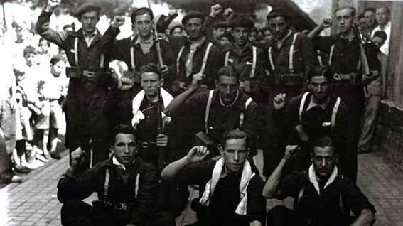 Milicianos de Pasaia en xullo do 36. (Foto: Fototeka Kutxa).