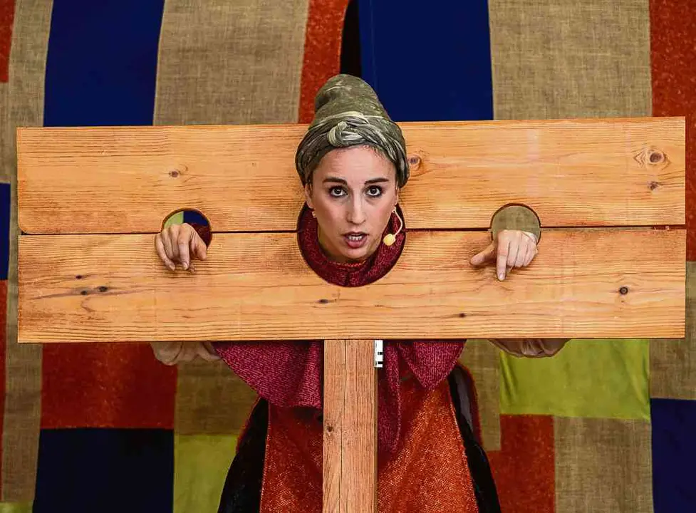 Cris Iglesias en 'Arte sen gui&oacute;n', de Galeteatro