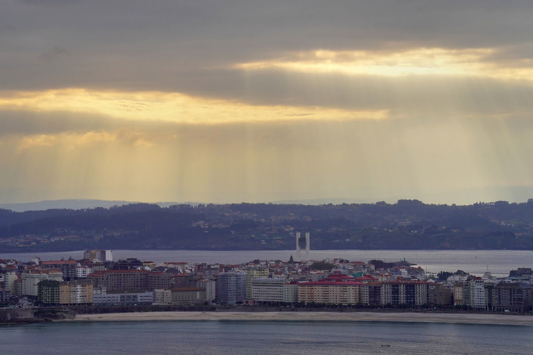 Vista aérea da cidade da Coruña. (Foto: Álvaro Ballesteros/Europa Press)