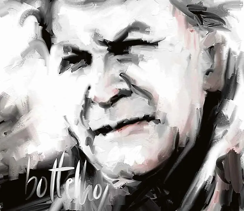 Retrato de Eug&eacute;nio de Andrade por Bottelho.