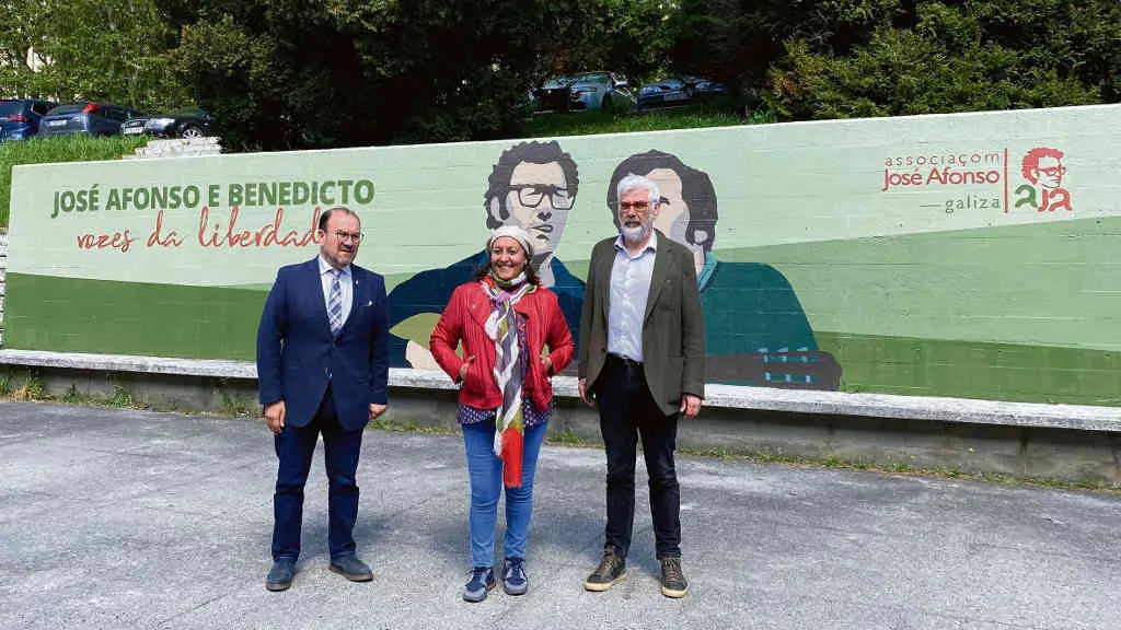 Antonio L&oacute;pez, Ux&iacute;a Senlle e E&iacute;as J. Feij&oacute; (Foto Europa Press).