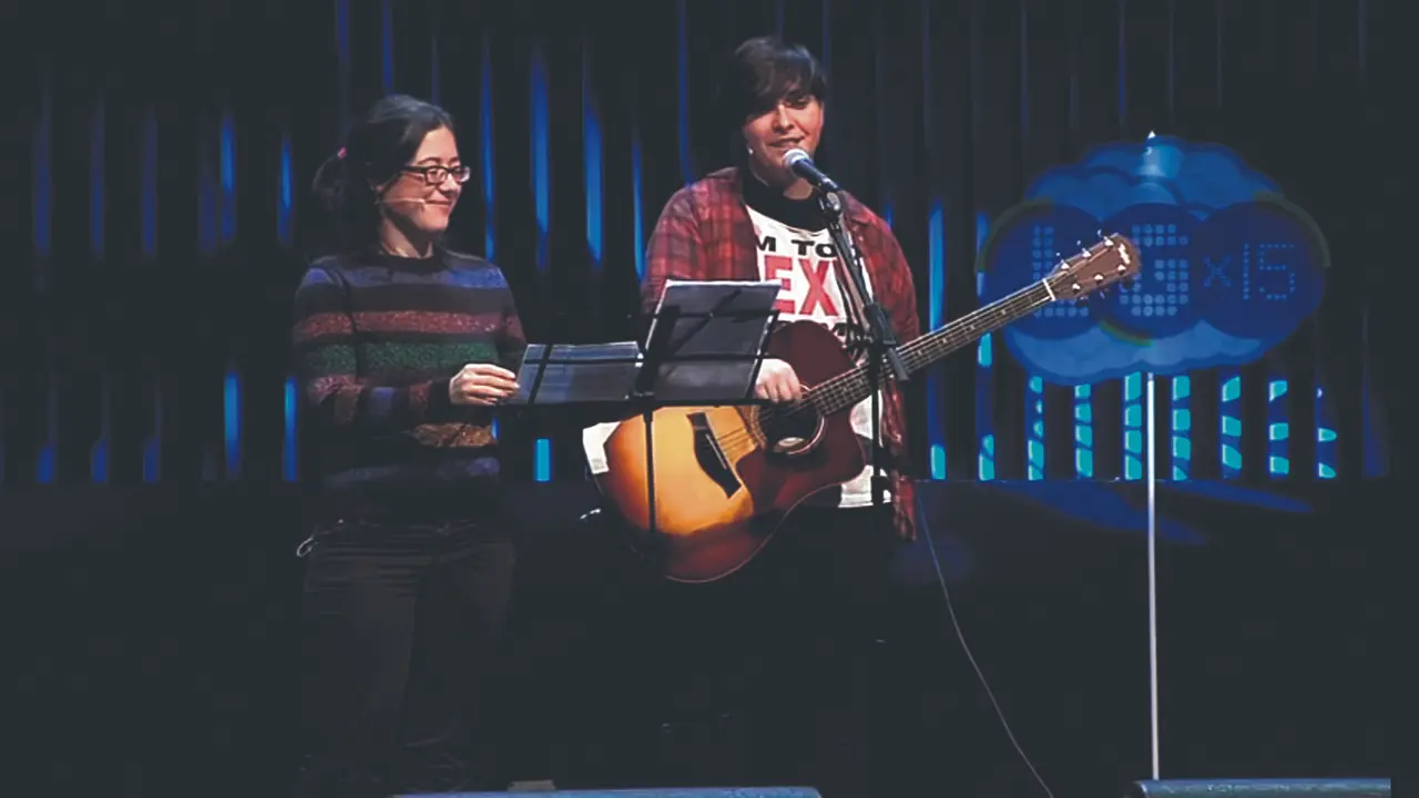 Luc&iacute;a Aldao e Mar&iacute;a Lado forman o grupo "AldaoLado".