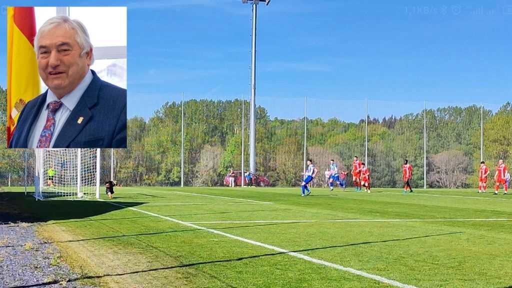 O Portomarín venceu por dous goles a un no campo do Pol. Na imaxe, o alcalde polego, Lino Rodríguez Ónega. (Fotos: Nós Diario - Europa Press)