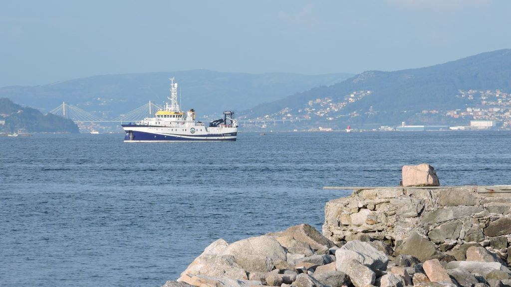 O buque oceanográfico Ramón Margalef, xemelgo do Ángeles Alvariño, ten a súa sede en Vigo. (Foto: IEO).