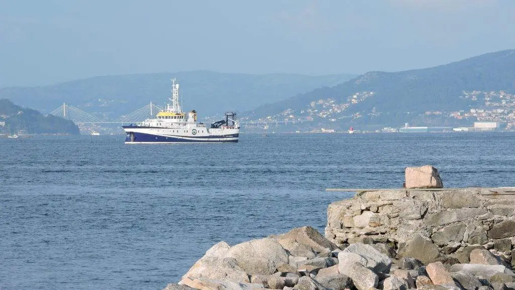 O buque oceanogr&aacute;fico Ram&oacute;n Margalef, xemelgo do &Aacute;ngeles Alvari&ntilde;o, ten a s&uacute;a sede en Vigo. (Foto: IEO).
