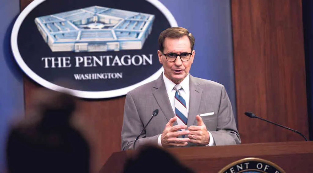 John Kirby, portavoz do Pent&aacute;gono. (Foto: Lisa Ferdinando / Dod / Planet Pix v / DPA)