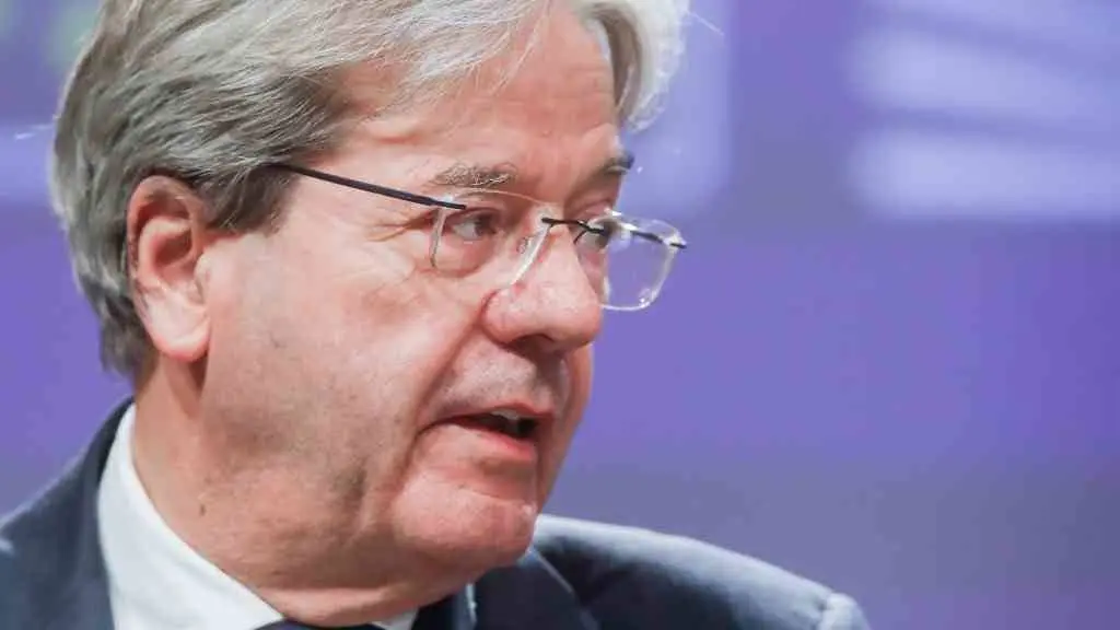 O comisario europeo de Econom&iacute;a, Paolo Gentilone, o pasado 11 de maio nunha rolda de prensa sobre incentivos fiscais (Aurore Martignoni / European Commi / DPA)