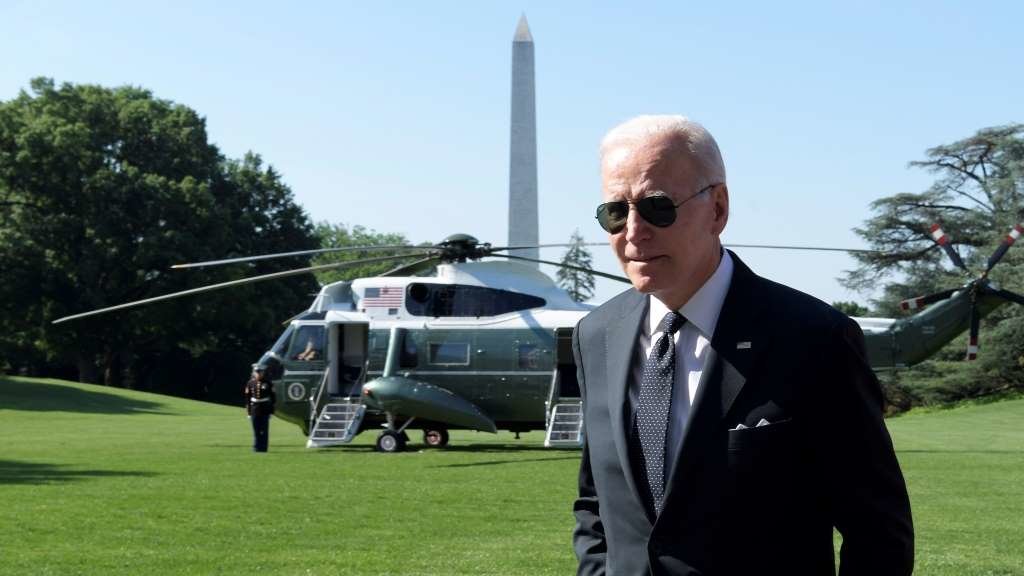 Joe Biden, esta segunda feira, na Casa Branca. (Foto: Lenin Nolly / SOPA Images / ZUMA / DPA)
