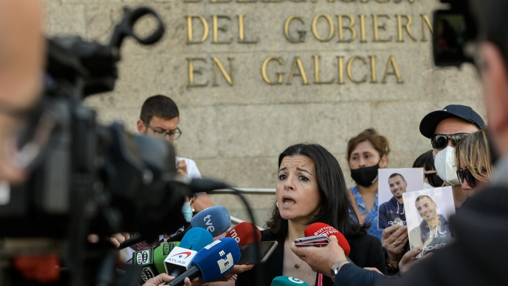 A portavoz das familias dos mari&ntilde;eiros falecidos no naufraxio, Mar&iacute;a Jos&eacute; de Pazo. (Foto: M. Dylan / Europa Press)