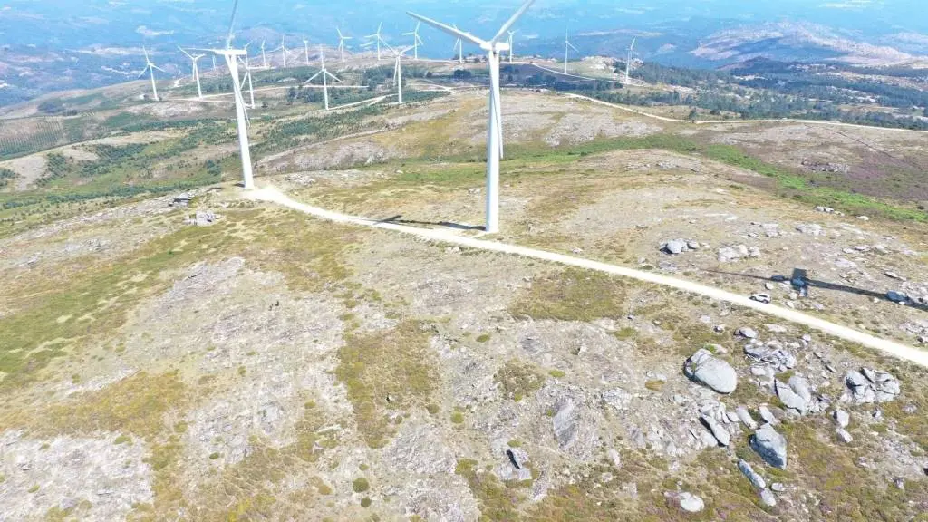 O xacemento sufriu afecci&oacute;ns por mor dun parque e&oacute;lico. (Foto: romanarmy.eu)