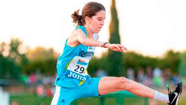 A atleta Xela Martínez nun momento da carreira (Foto: RFEA)