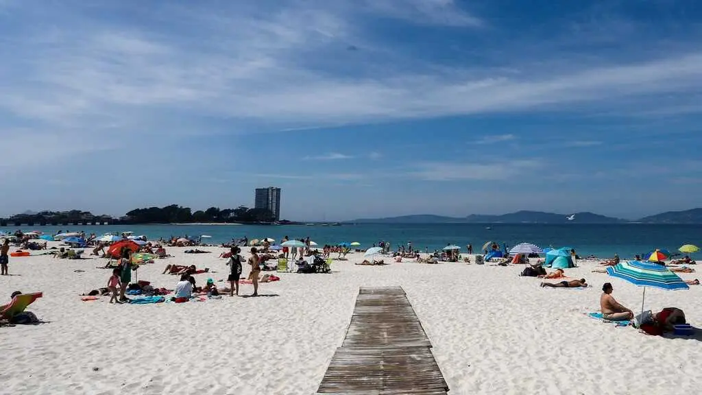 Praia do Vao, en Vigo. (Foto: Marta V&aacute;zquez Rodr&iacute;guez / Europa Press)