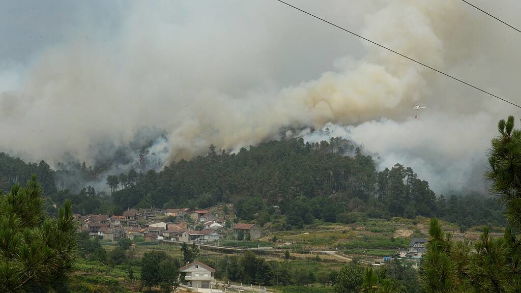 O lume de Melón foi estabilizado na tarde desta quinta feira. (Foto: Rosa Veiga / Europa Press)