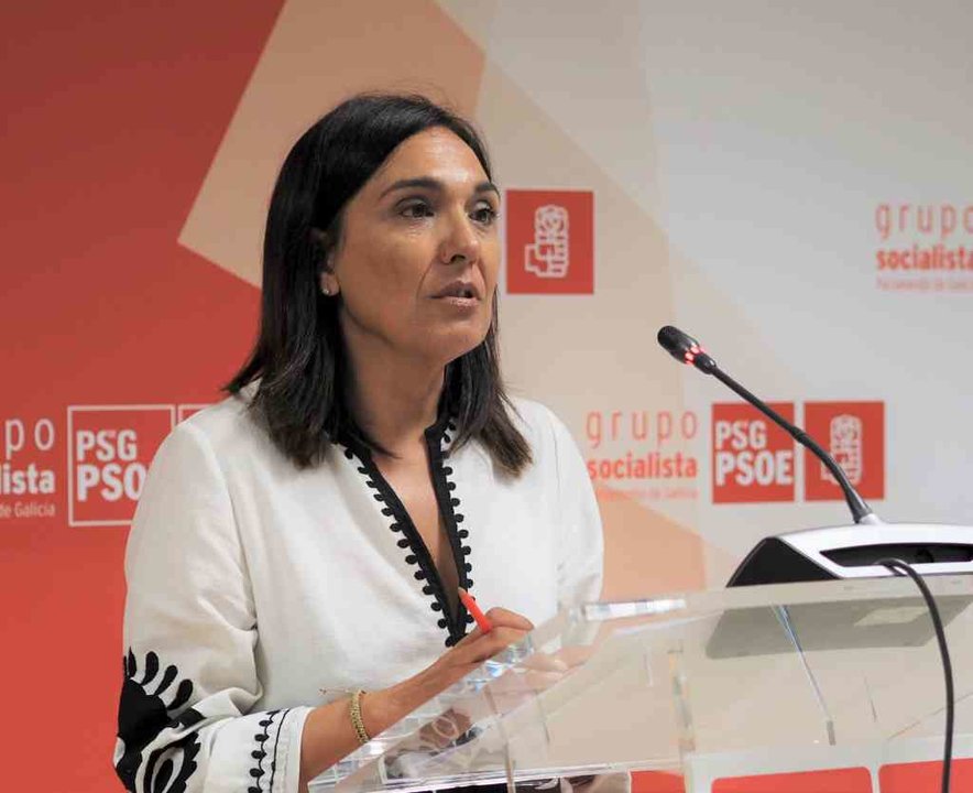 Carmen Rodríguez, en rolda de prensa (Imaxe: Cedida).