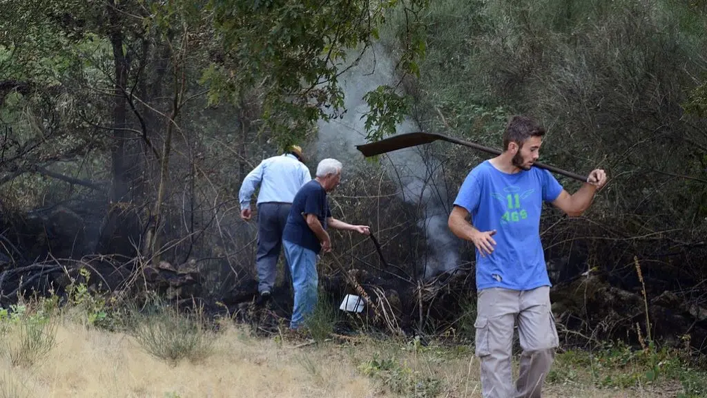O macroincendio de Laza e Chandrexa de Queixa &eacute; o &uacute;nico activo nestes momentos xunto ao do Irixo. (Foto: Rosa Veiga / Europa Press)