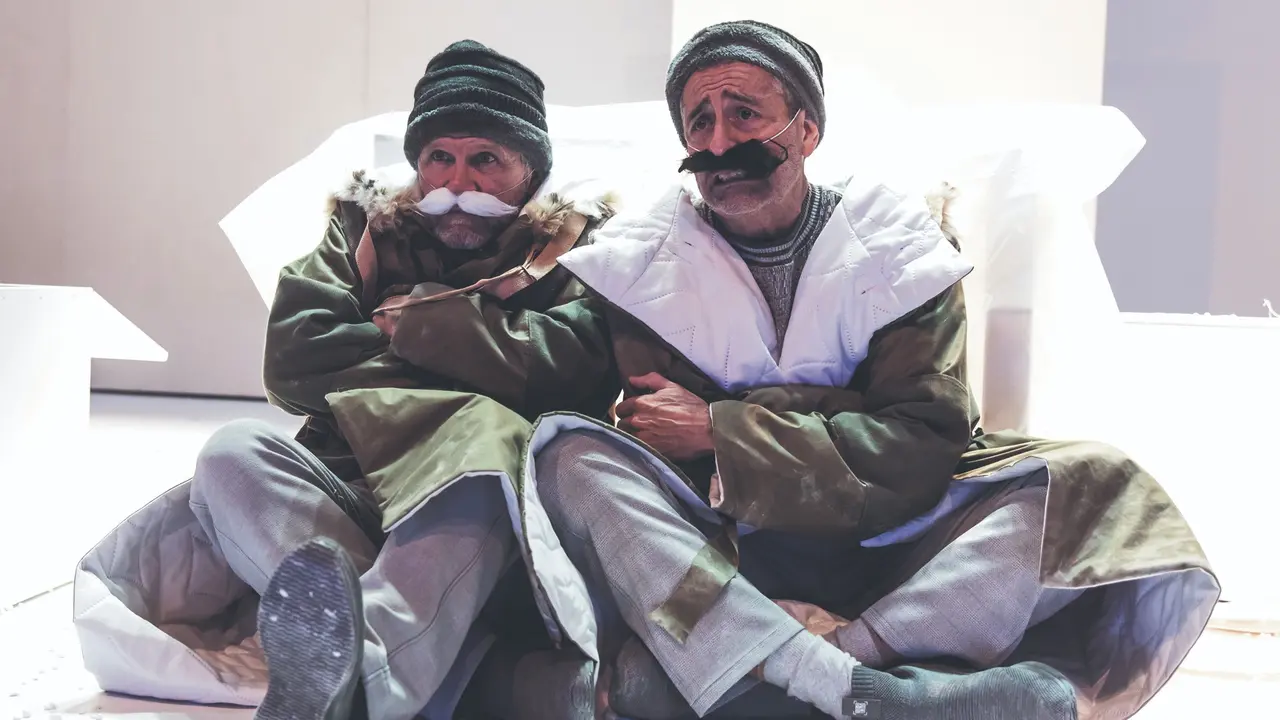 Luis Iglesia e Marcos Orsi son os protagonistas desta obra teatral.