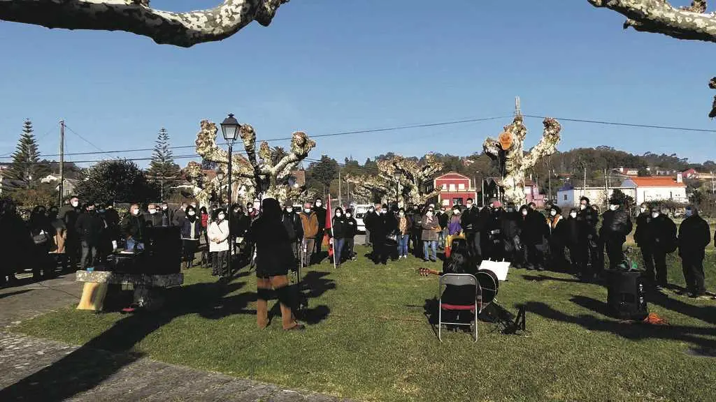 Homenaxe no Rosal no pasado mes de decembro a Jos&eacute; Cardoso, v&iacute;tima do fascismo asasinado en agosto de 1936. (Foto: N&oacute;s Diario)