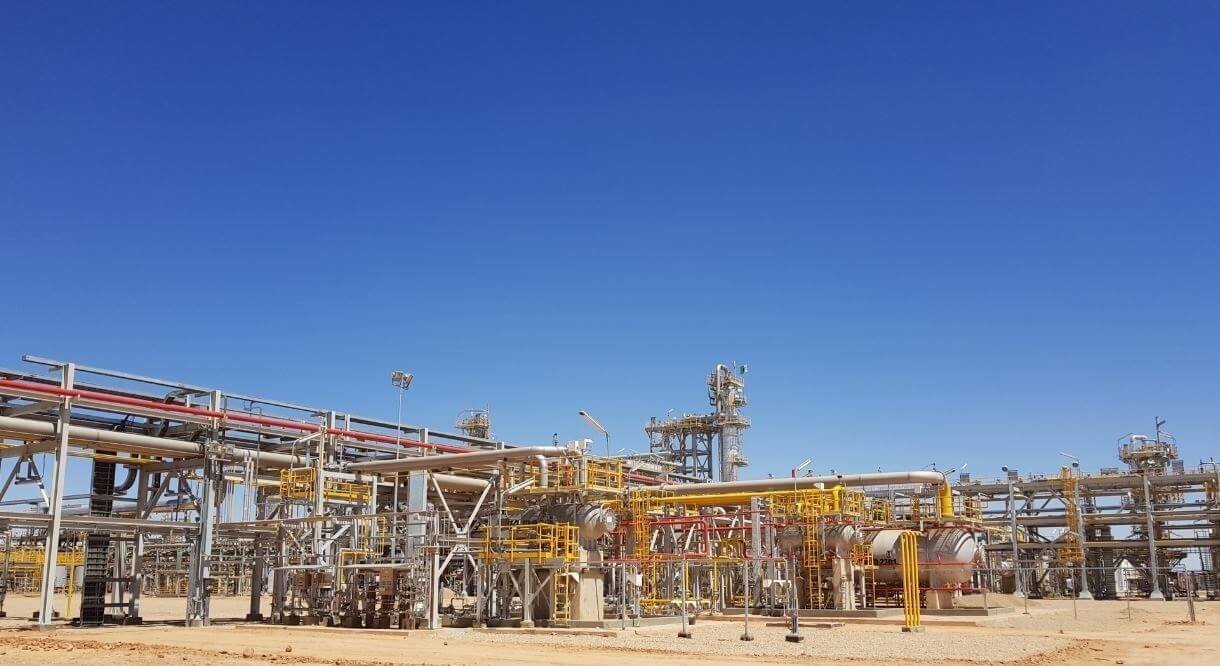 Estación de gas natural de Cepsa en Alxeria. (Foto: Europa Press)