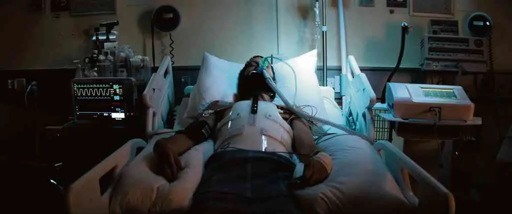 Logan Marshall-Green nunha escena de 'Upgrade'.