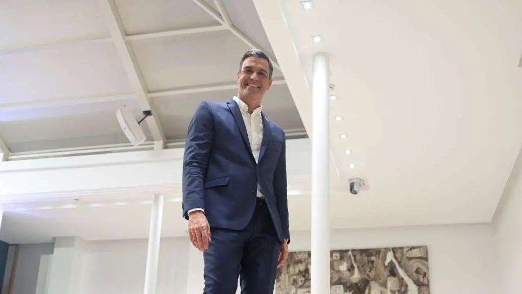 Pedro S&aacute;nchez, na Moncloa. (Foto: Eduardo Parra / Europa Press)