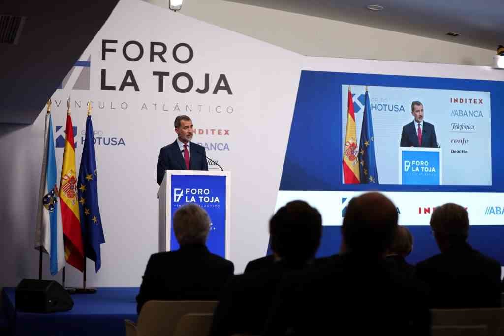 Participación de Felipe VI no Foro A Toxa. (Foto: Europa Press)