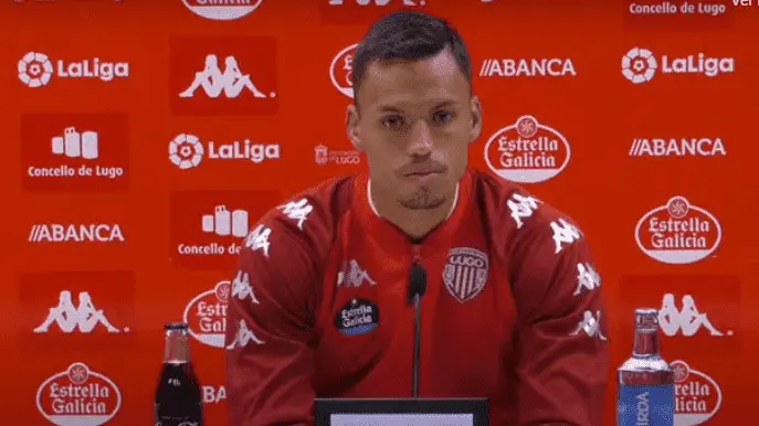 O xogador do CD Lugo &Oacute;scar Whalley (Foto: N&oacute;s Diario).