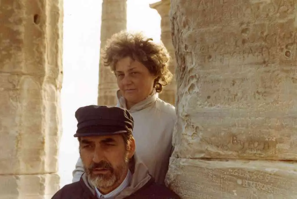 Saleta Goi con Manuel Mar&iacute;a.