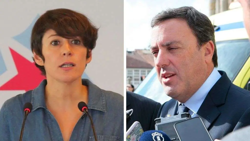 Ana Pont&oacute;n (BNG) e Valent&iacute;n Gonz&aacute;lez Formoso (PSdeG).