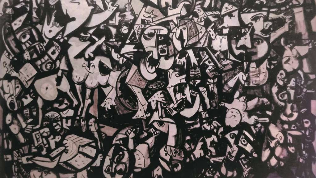 'O mundo', 1964, unha das pezas de Laxeiro que se poden ver na exposición. (Foto: Nós Diario)