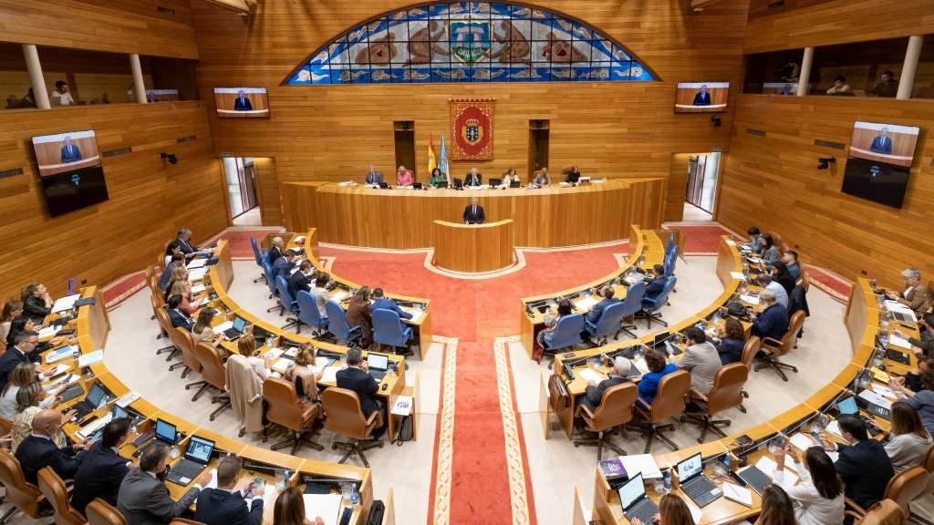 Comparecencia do presidente galego, Alfonso Rueda, no Parlamento. (Foto: Europa Press)