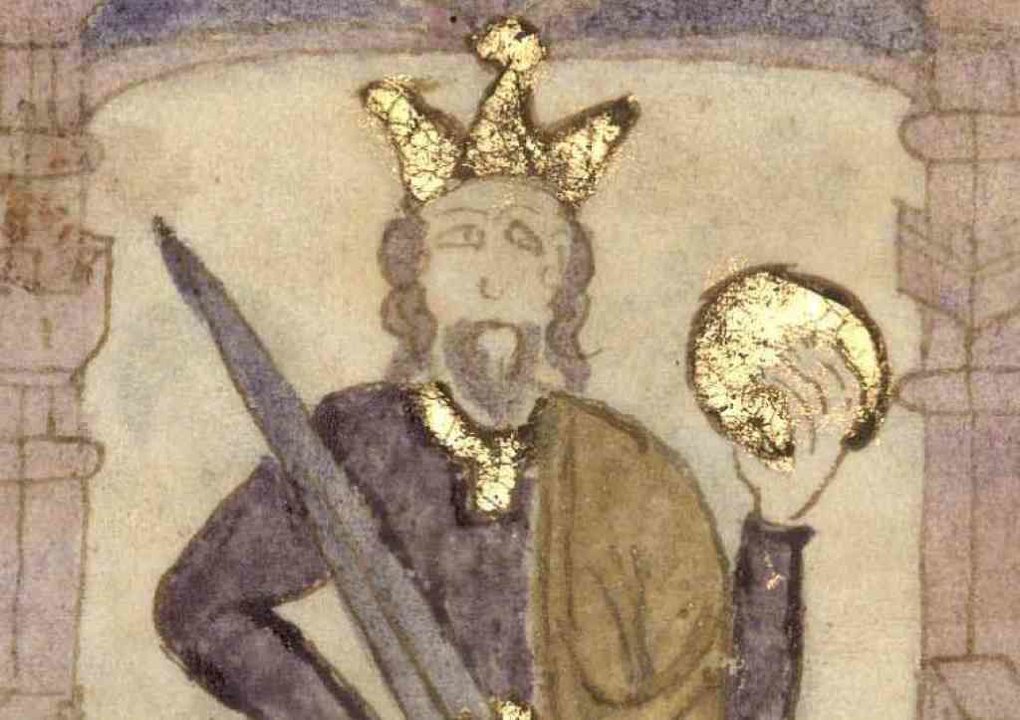 Ordoño III, nunha miniatura no 'Compendio da crónica de reis'. (Foto: Biblioteca Nacional de España)