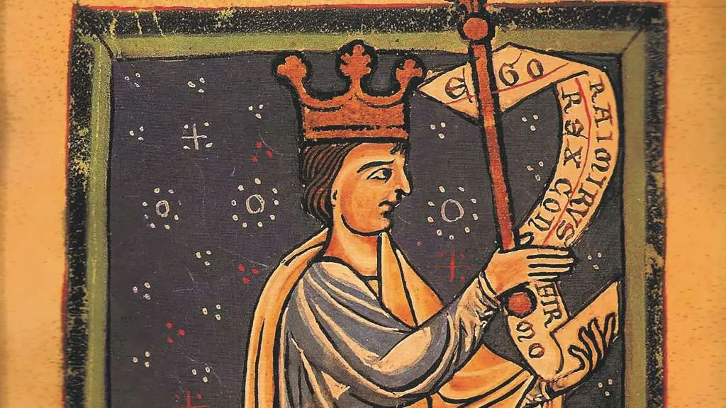 Ramiro III, nunha miniatura do 'Libro das Estampas' da catedral de Le&oacute;n. (Foto: Catedral de Le&oacute;n)