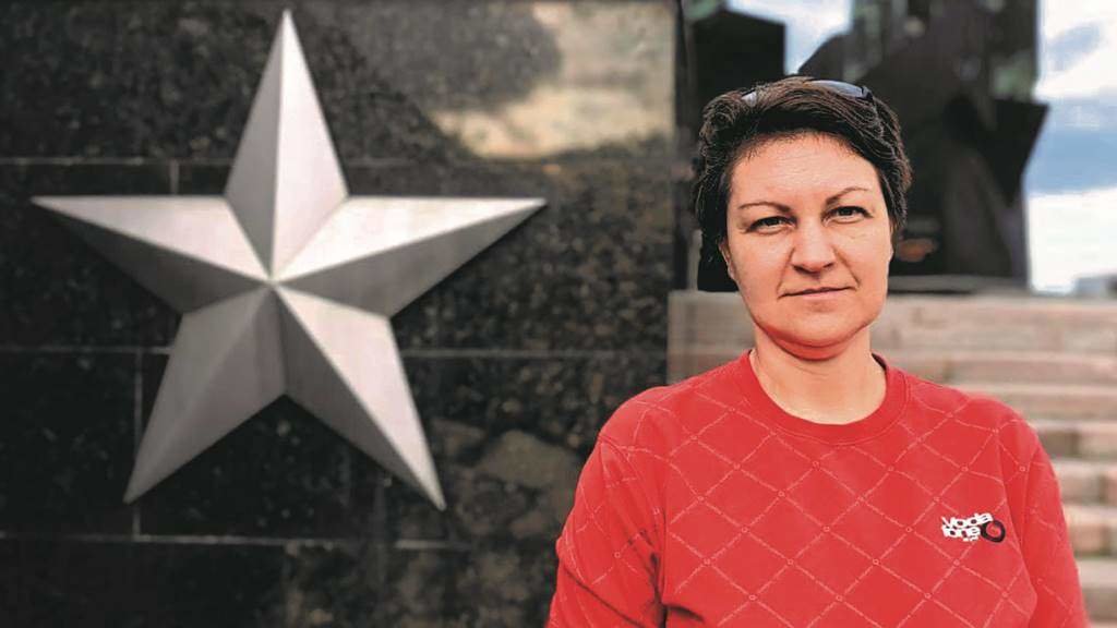 Ekaterina é uma das sobreviventes do massacre na Casa dos Sindicatos de Odessa (Ucrânia) e esteve presa durante quase cinco anos. (Foto: Bruno Carvalho)