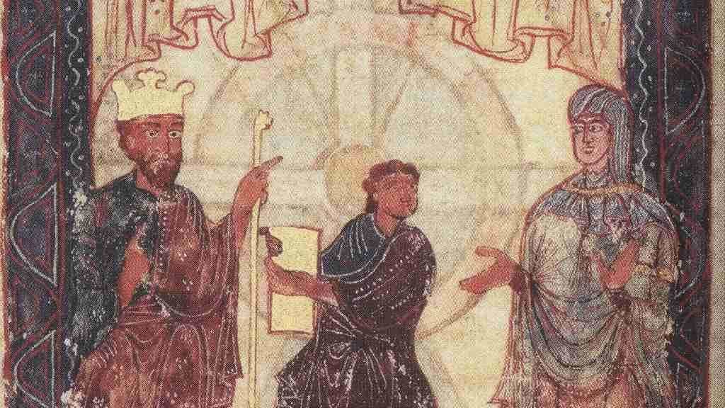 Fernando e Sancha nunha imaxe do 'Libro das horas'. (Foto: Biblioteca da Universidade de Compostela)