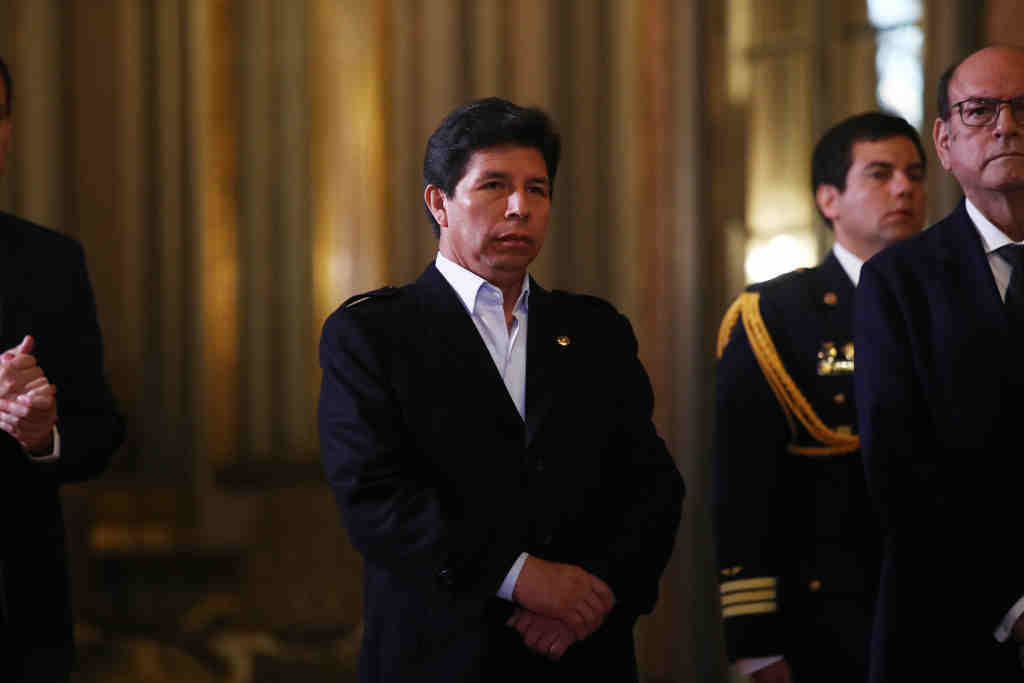 O ex presidente do Perú, Pedro Castillo. (Foto: El comercio / Zuma Press / Contactophoto)