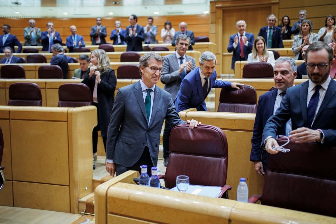 Alberto Núñez Feixoo, esta semana no Senado español. (Foto: Europa Press)
