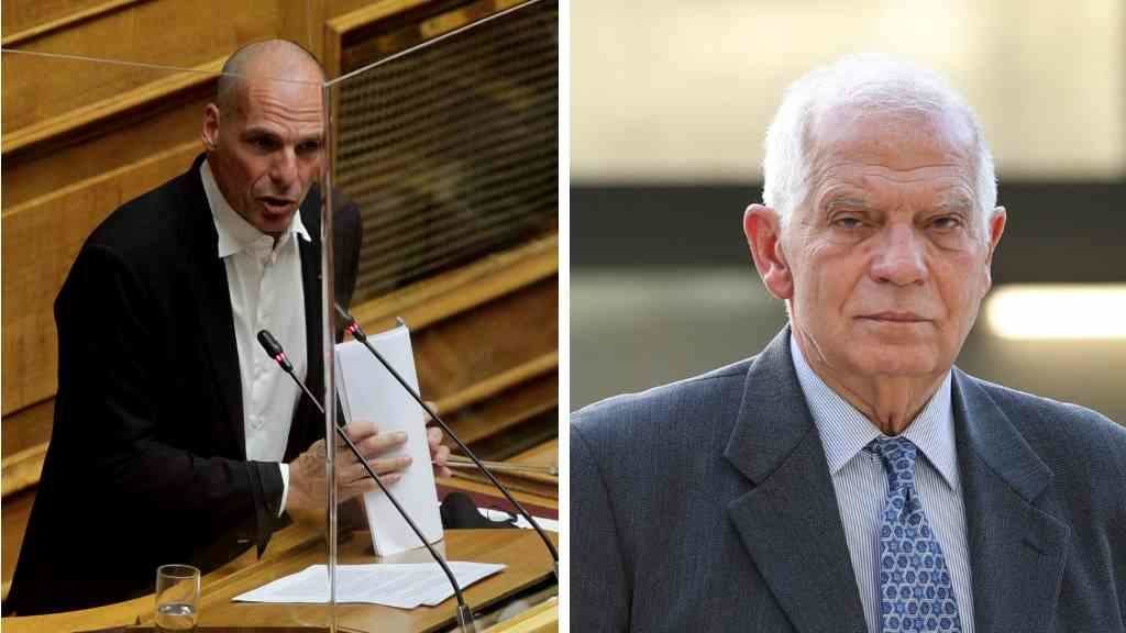 Ianis Varoufakis e Josep Borrell. (Foto: Europa Press)