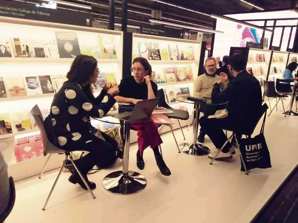 O stand da Asociaci&oacute;n Galega de Editores na edici&oacute;n da Feira de Frankfurt de 2022.