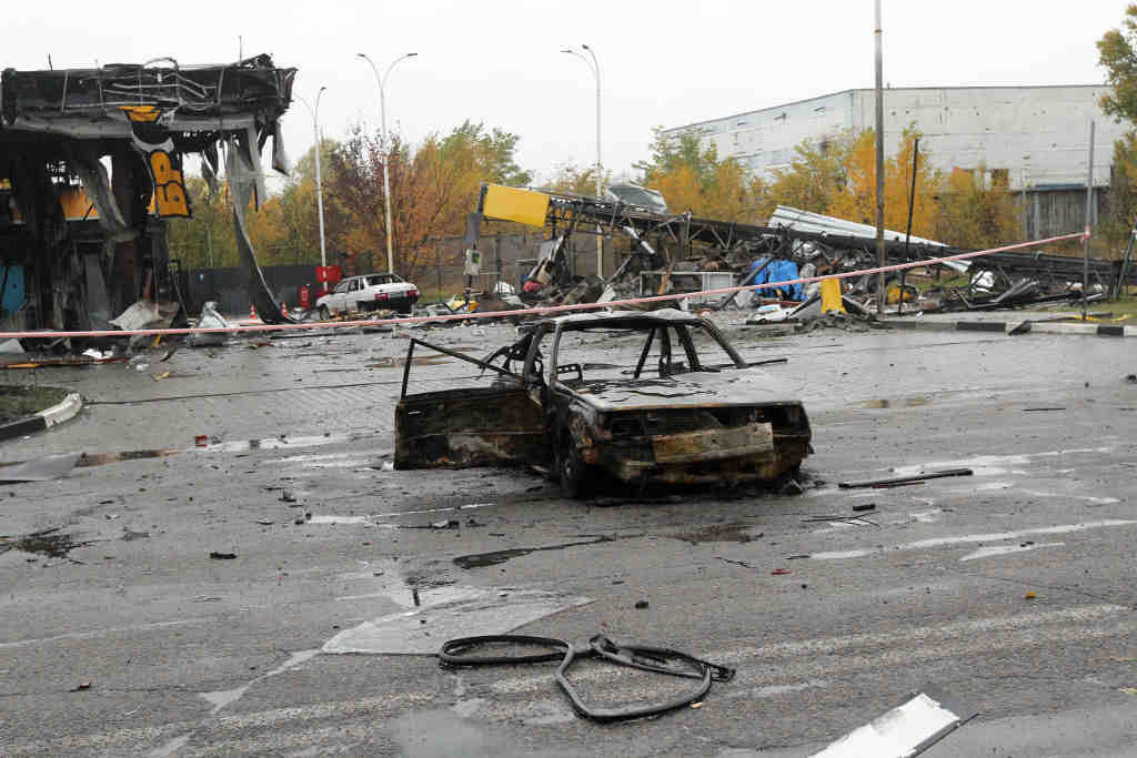 Ataque onte a Dnipro (Ucraína). (Foto: Ukrinform / dpa)
