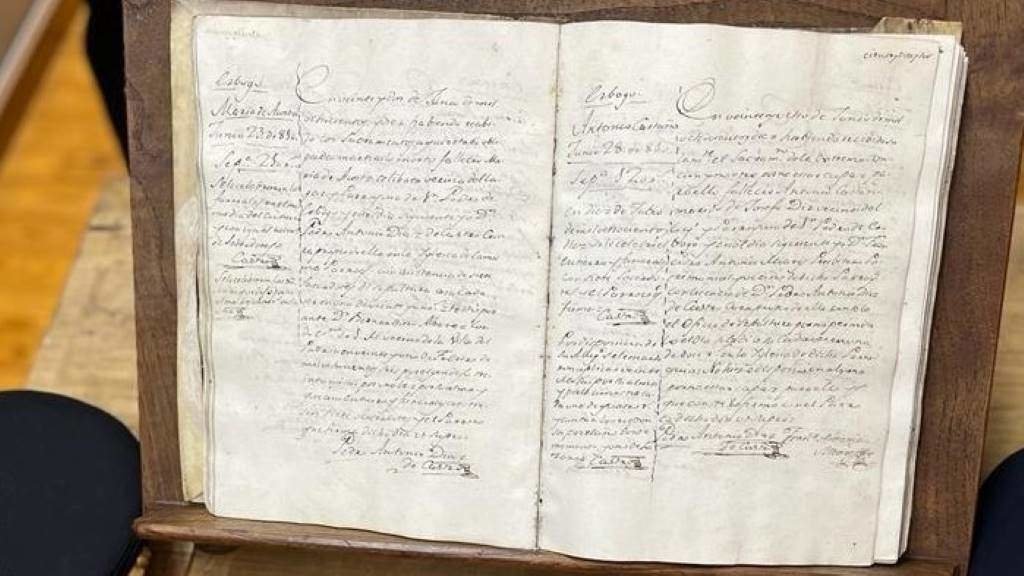 O manuscrito achado en Sabadell. (Foto: Policía Nacional)