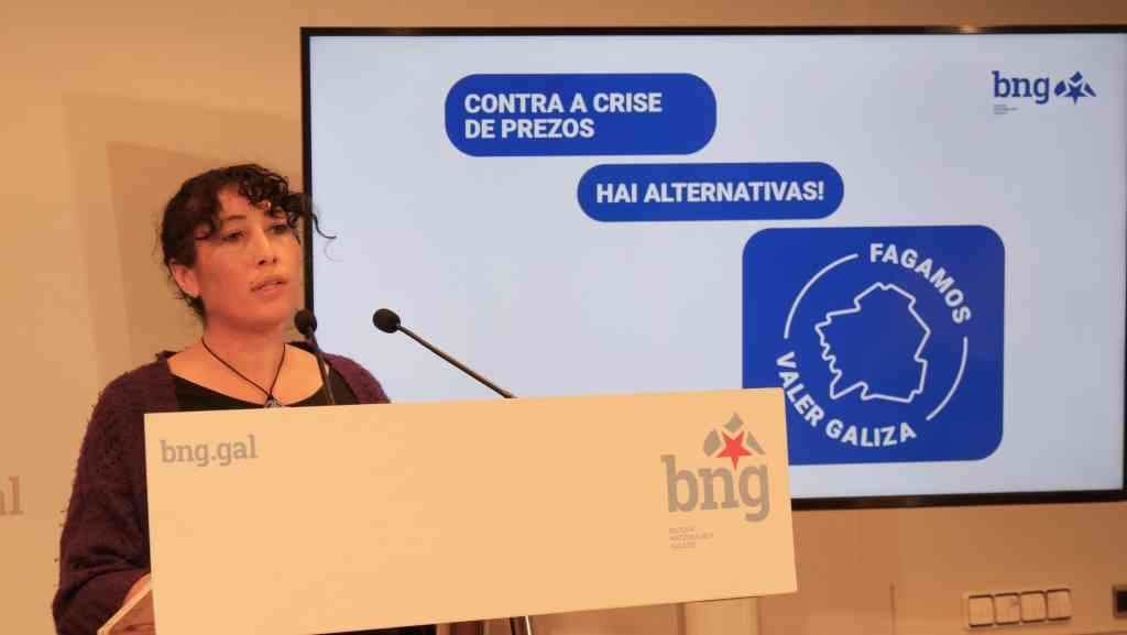 A responsábel de organización do BNG, Lucía López. (Foto: Nós Diario)