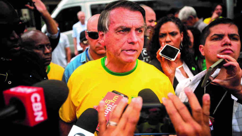 Bolsonaro na campaña (Foto: O Globo / Zuma Press / Contactophoto).