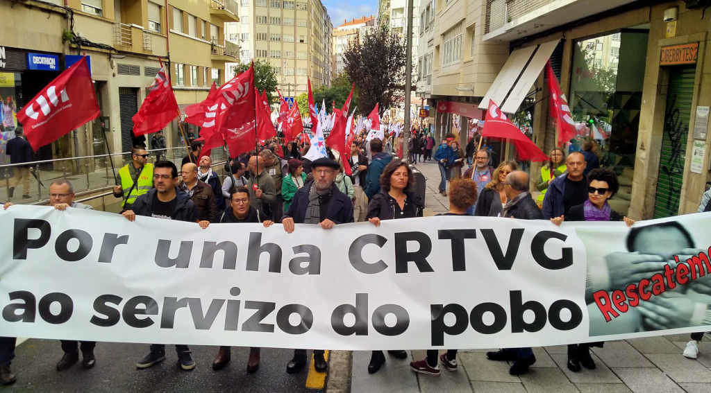 A manifestación decorreu este domingo en Compostela (Foto: Nós Diario).