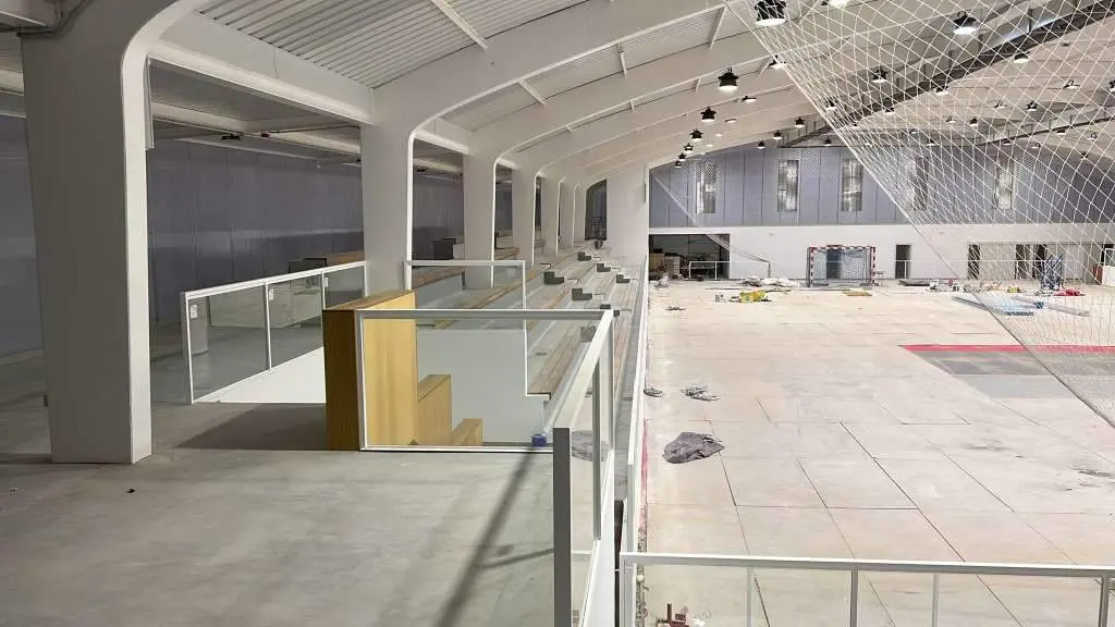 A Sangri&ntilde;a a&iacute;nda est&aacute; en obras, pero estar&aacute; lista para o regreso do Guard&eacute;s o s&aacute;bado 10 de decembro. (Foto: Atl&eacute;tico Guard&eacute;s)
