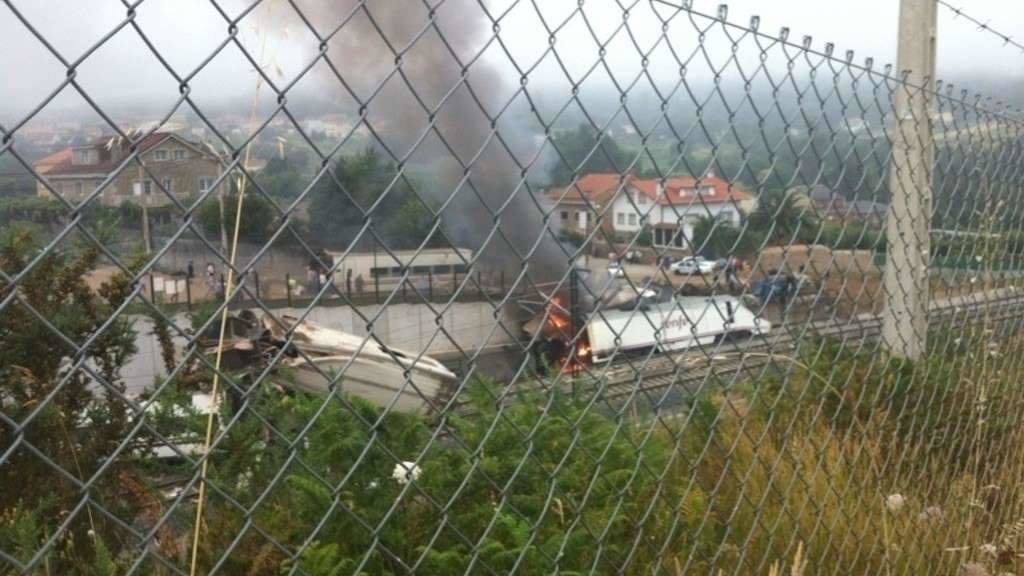 Accidente ferroviario de Angrois, en xullo de 2013. (Foto: Europa Press)

#tren #alvia